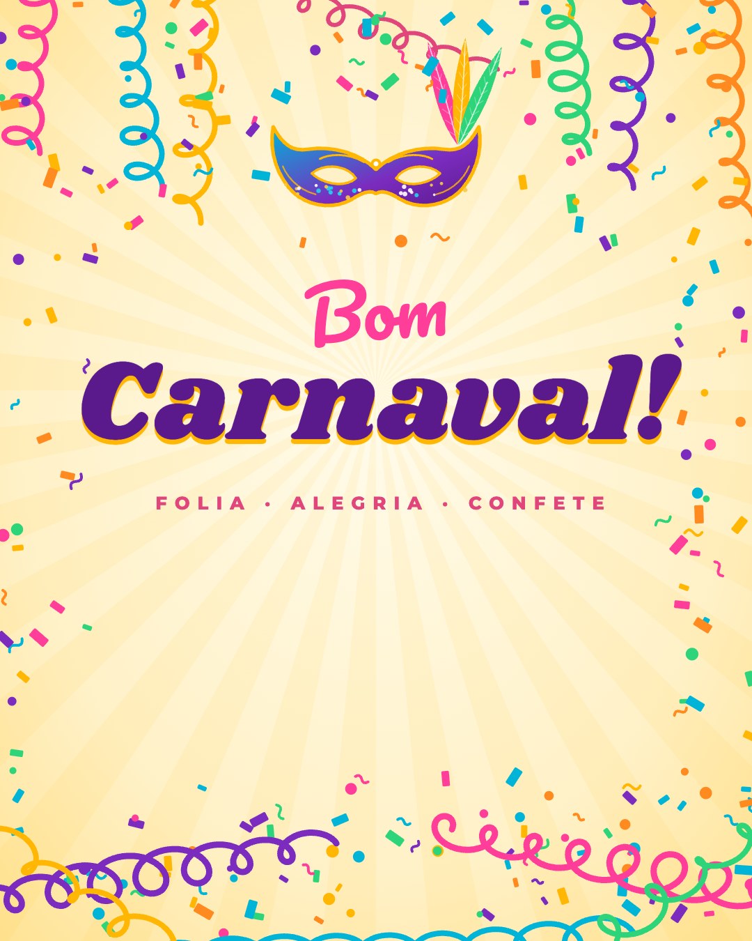 Bom Carnaval – serpentinas